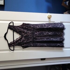 NWT LOFT Outlet lace dress, black